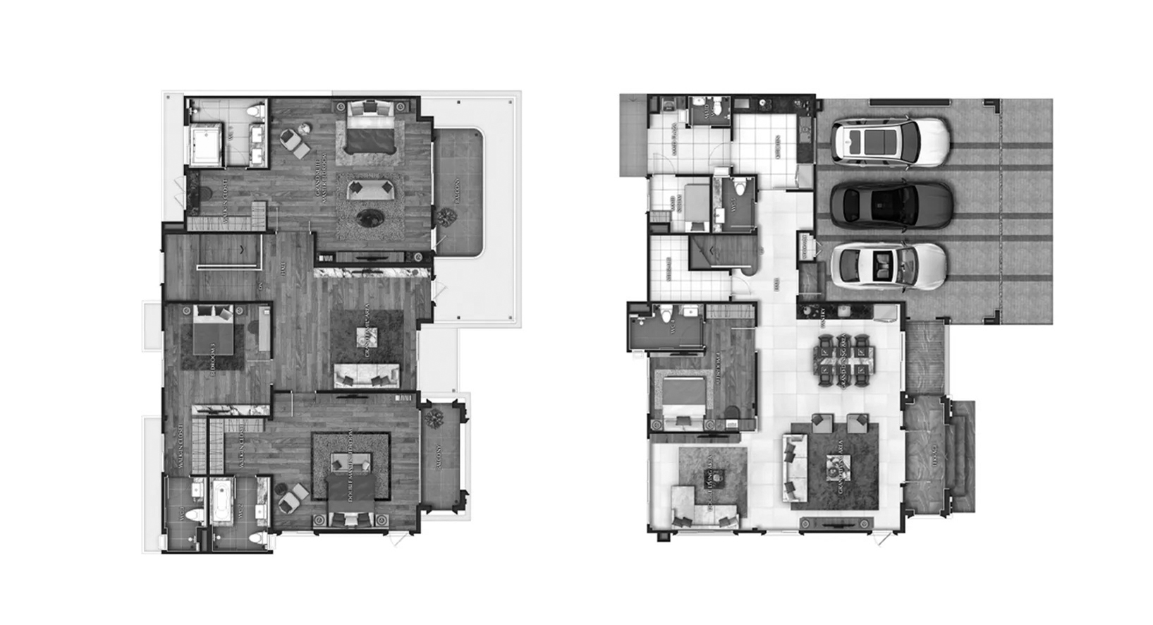 House floor plan, 4 bedrooms in Grand Bangkok Boulevard Chaengwatthana-Ratchaphruek No. 11009