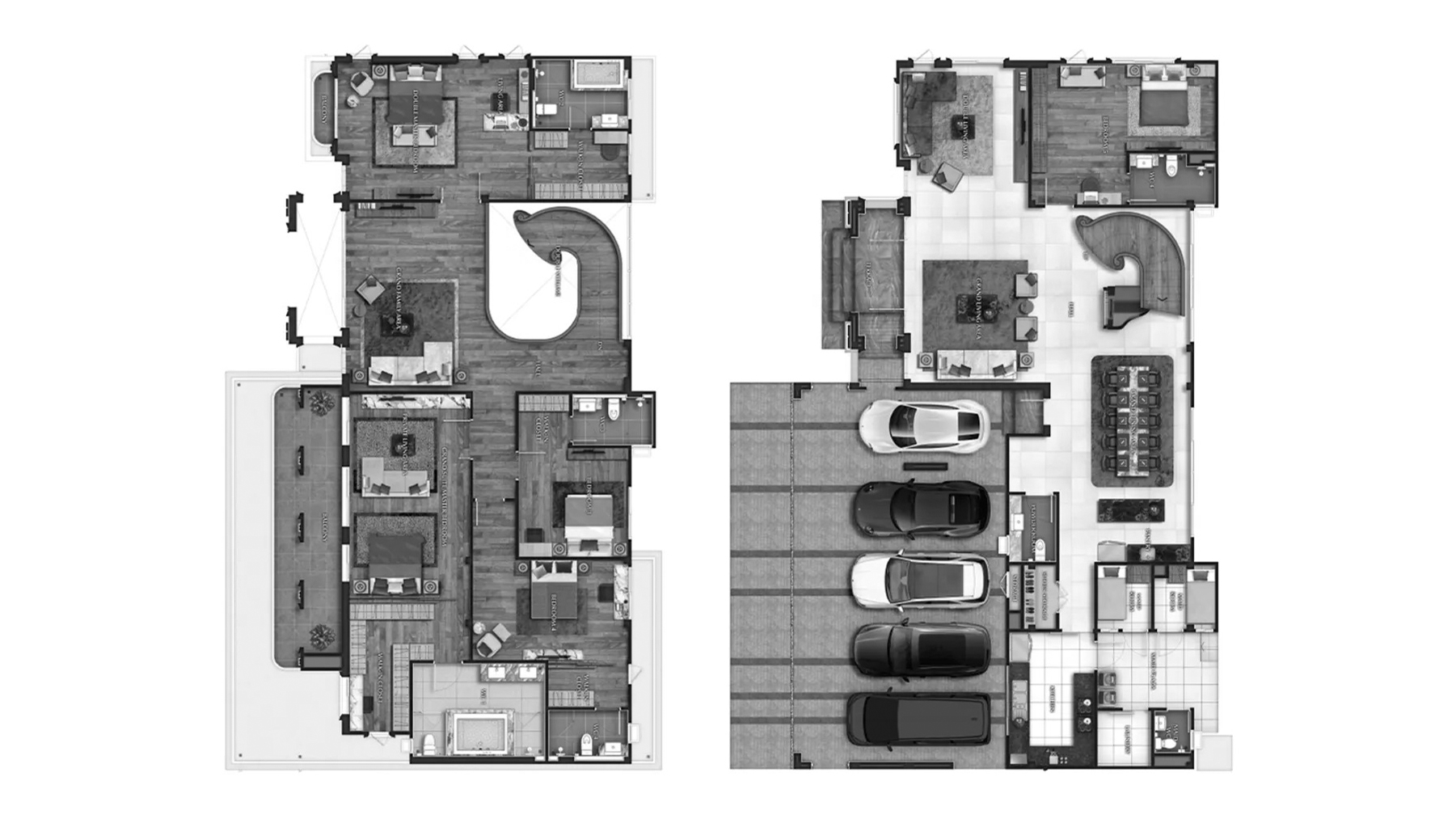 House floor plan, 5 bedrooms in Grand Bangkok Boulevard Chaengwatthana-Ratchaphruek No. 11007